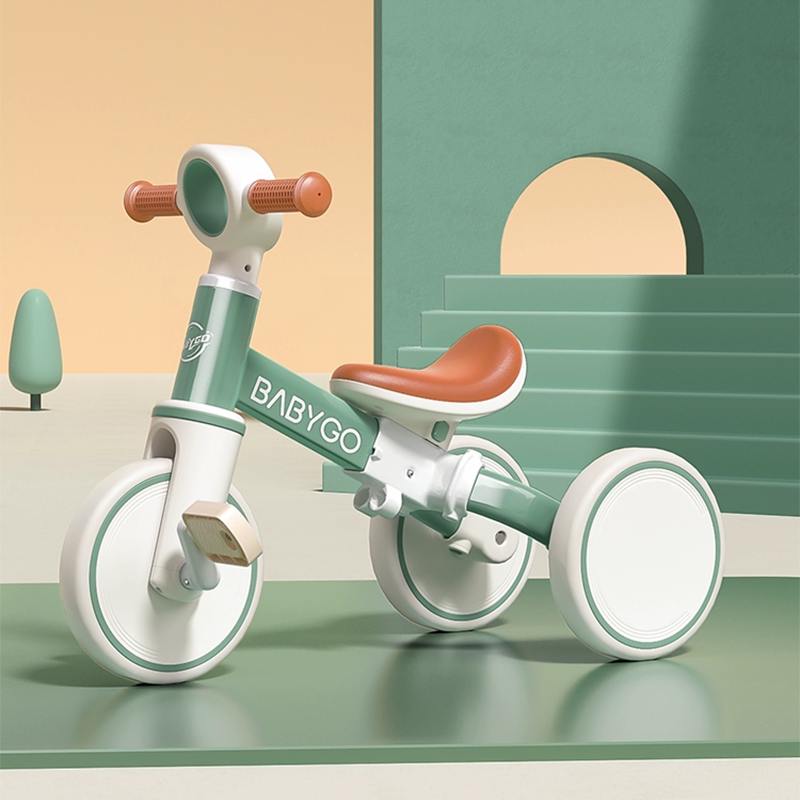 BABYGO儿童三轮车脚踏车遛娃神器