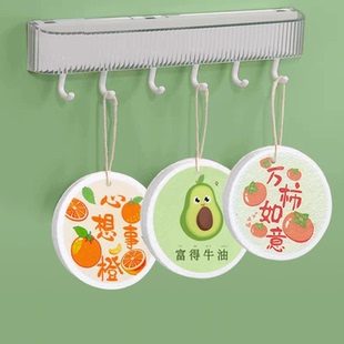 加厚压缩木浆棉洗碗擦2块装