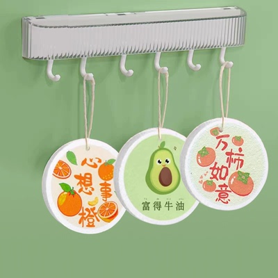 加厚压缩木浆棉洗碗擦厨房清洁泡沫刷碗刷锅抹布吸水变大洗碗海绵