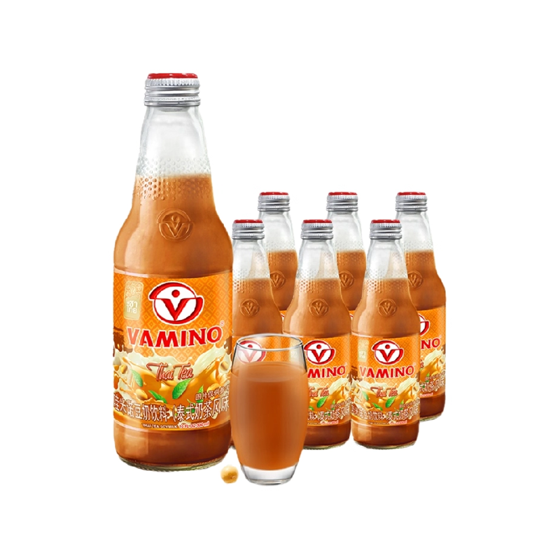 泰国进口哇米诺豆奶泰式奶茶风味300ml*6瓶