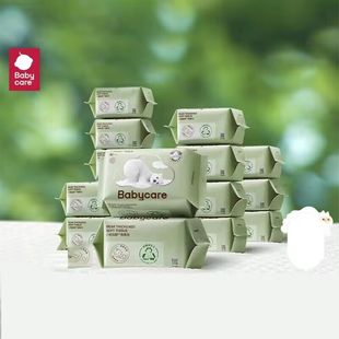 babycare小熊巾洗脸巾80抽6包