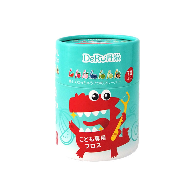 【自营】丹之荣儿童牙线宝宝专用超细家庭装便携正品水果味牙线