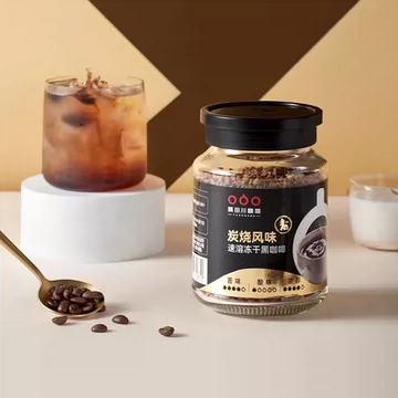 隅田川炭烧风味速溶冻干黑咖啡90g*2瓶