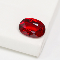 Strict selection of ruby natural no burning dove blood 5800 jewels nude stone ring necklace with ear nail inlaid with custom HBS10W