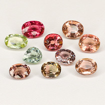 Brazil 100 one carat fine tourmaline bare stone 18K gold custom candy color vintage niche ring pendant BX06