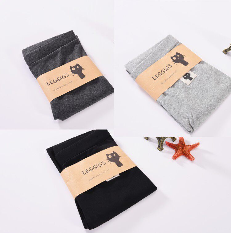 Pantalon collant jeunesse simple en coton - Ref 755051 Image 7