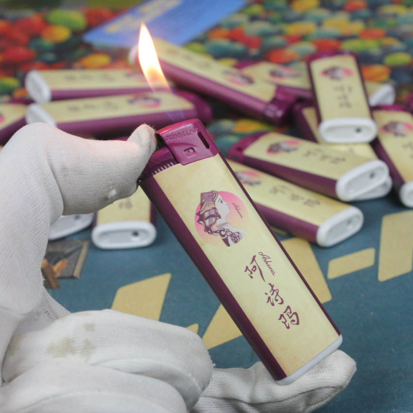 Tân Hoa Xã một lần quảng cáo vỏ dày chống cháy nổ sê-ri Yuxi loạt Ashima 10 - Bật lửa hột quẹt sạc điện
