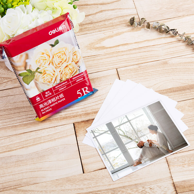 Able High Gloss Photo Paper Waterproof Coloring Uniform 6 Inch 7 Inch A3A4 Multi-spec glossy surface printing speed