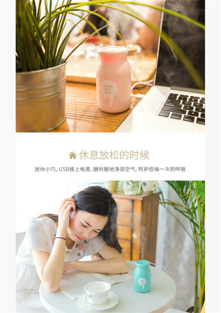máy tạo độ ẩm mùa đông Heo quà tặng sáng tạo chai độ ẩm máy tính để bàn câm không bức xạ Máy tạo độ ẩm USB cầm tay tự động tắt nguồn - Máy giữ ẩm máy phun sương tạo ẩm xiaomi sck0a45