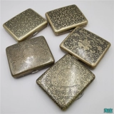 Ретро -сигаретный корпус 20 мужской креативный флип -сигарет металлическая сигаретная коробка персонализированная переносная портативная портативная сигаретная прилив прилив