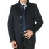 Trung niên mùa thu và mùa đông mới kích thước lớn kinh doanh áo khoác len nam trung niên nam cổ áo len len cha áo cardigan nam Áo len