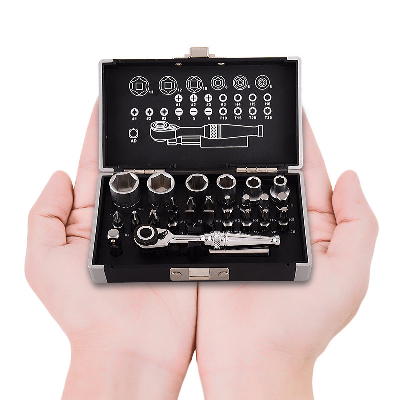 WISRETEC Import Meme Your Type 26pc Ratchet Wrench Suit Micro Combined Tool Bike Repair Tool
