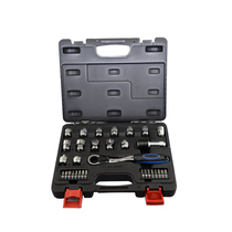 Taiwan 32pc hollow plum flower ratchet wrench socket batch head set auto repair motorcycle electric car repair tool