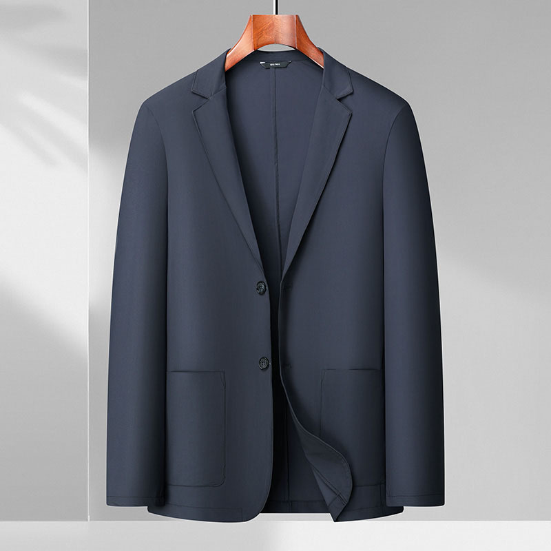 Plus-Size Ice Silk Casual Blazer for Men, New Summer Style, Loose Fit, Thin Business Sun-Protection Suit