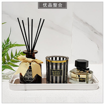 Simple model room bathroom interior soft decoration Home decoration aromatherapy candle tray combination ZH1921