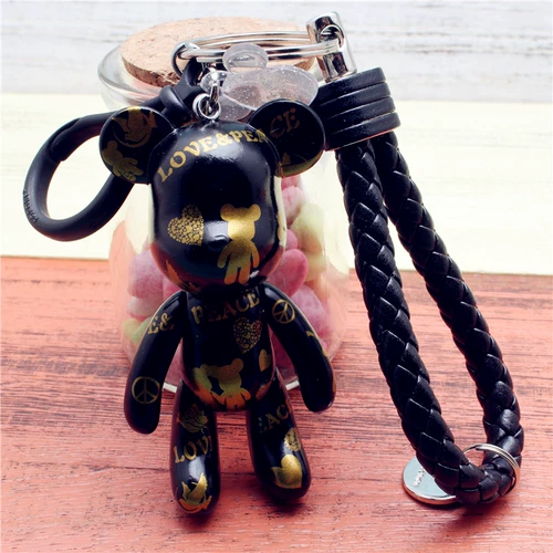 Брелок для ключей, сумка с застежкой, плетеное украшение на сумку