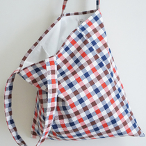 Inglées Winnography Raw Kits Original Handmade Colorful Cloth Bags Plaid Single Shoulder Bag Shopping Bags Womens Bags Full Cotton Sails Cloth Bag