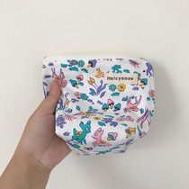 Cartoon Cute Little Cloth Bag Zipped Bag Lady Travel Sanitary Napkins Lipstick Red Zero Money Containing Tote Bag