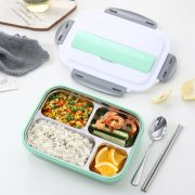 hộp cơm điện 2 tầng mocato m601 Hộp cơm trưa bằng thép không gỉ 304 hộp thức ăn nhanh đa năng Hộp đựng đồ ăn trưa đa năng có nắp đậy kín học sinh xách tay định lượng nữ - Hộp cơm điện sưởi ấm hộp cơm điện cầm tay đa năng bear