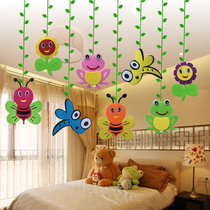 Kindergarten decoration pendant Classroom corridor Air pendant Shopping mall store mobile phone store environment layout Bee pendant