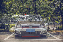 Suitable for Volkswagen Golf 7 High Seven GTI Modified RZ Small Surround revozport Carbon Fiber Front Lip