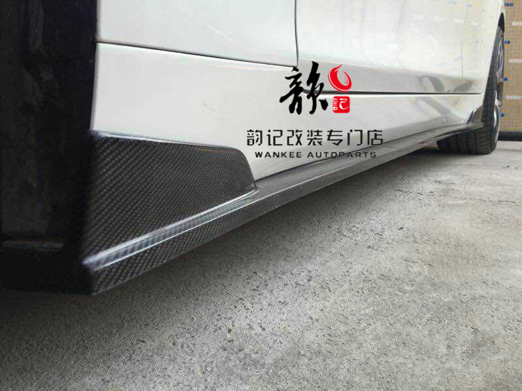 Suitable for Infinity Q50 Q50L retrofit STILL North American version Carbon fiber side skirt hem