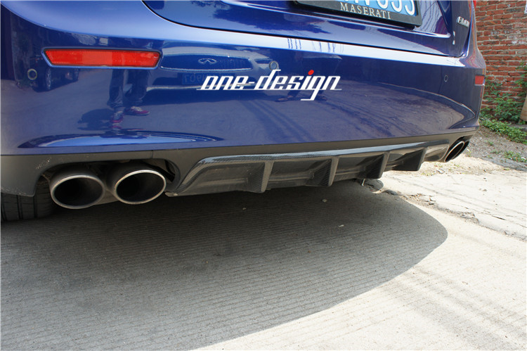 Maserati Ghibli Ghibli Refit to surround Euro Tuner with carbon fiber rear lip spoiler chin