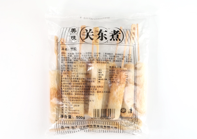Tripod flavor Thai bamboo wheel 500g bags 10 close to east cooking ingredients convenience store water cooking string of spicy and spicy hot pot