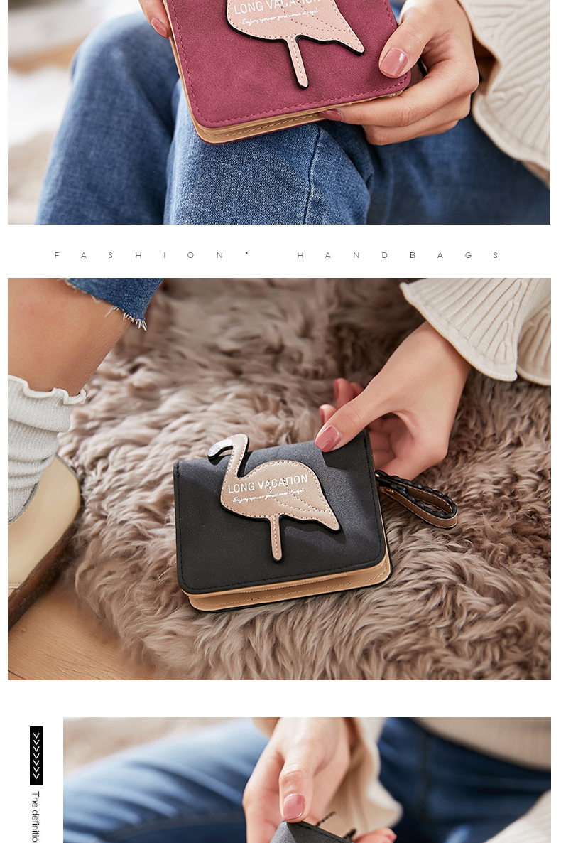 Ins Sen Sở nhỏ ví nữ ngắn tươi 2019 mới dễ thương của sinh viên Hàn Quốc đa năng ví nhỏ - Ví tiền ví coach