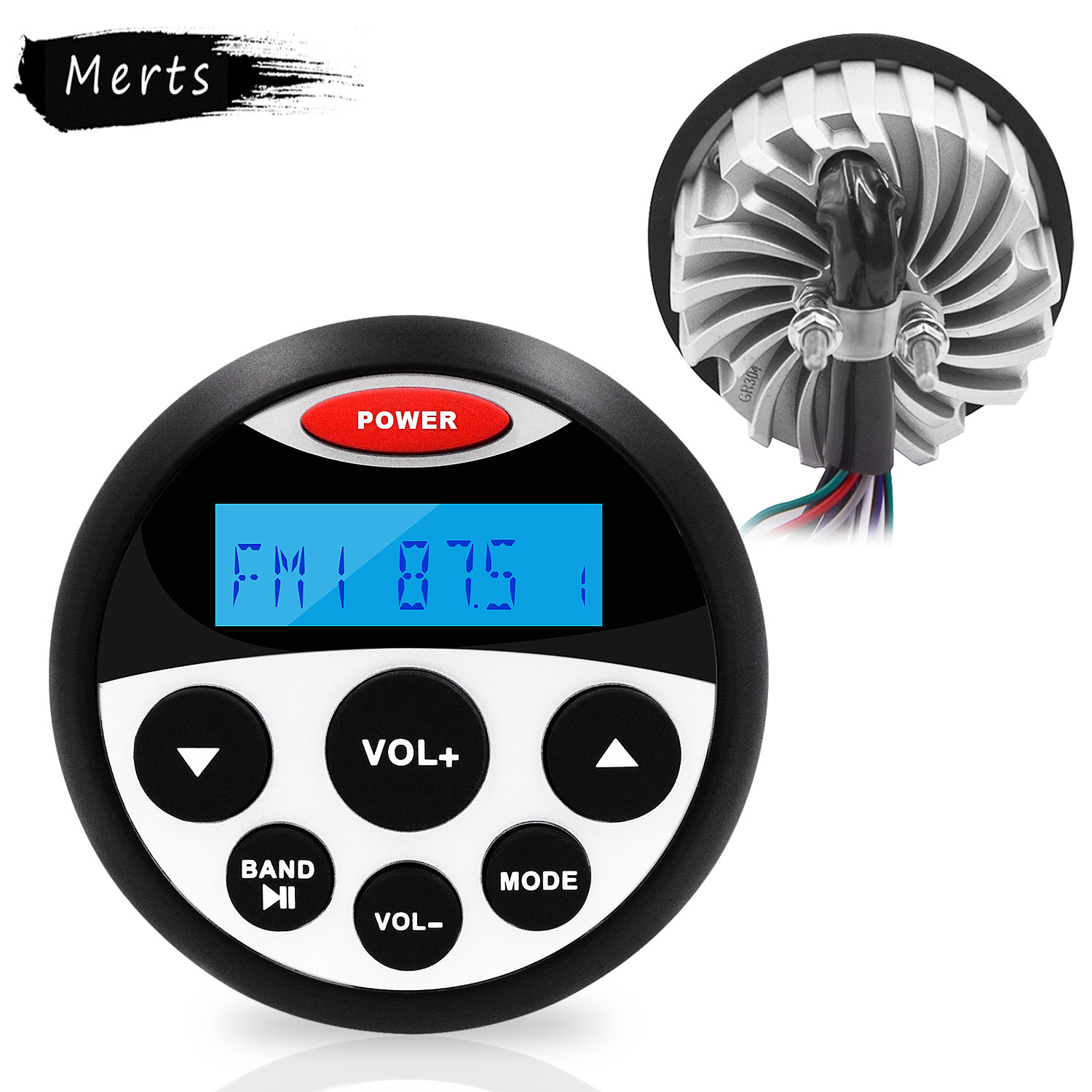 Merts waterproof MP3 radio marine audio Bluetooth motorhome yacht boat motorboat fishing boat accessories