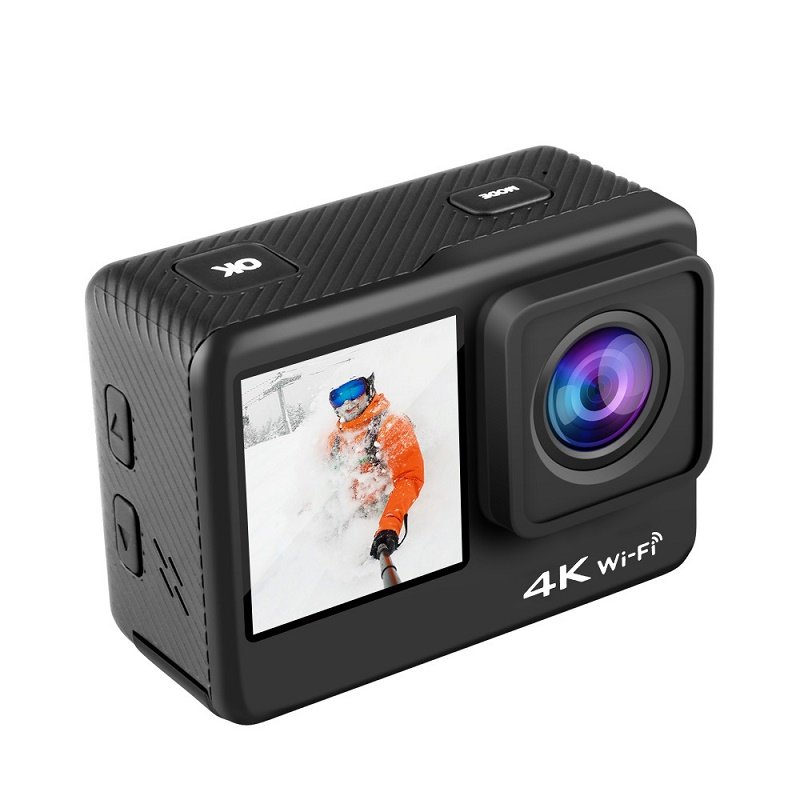 4K 60fps high-definition action camera, motorcycle safety helmet, riding dashcam, fishing dual-color screen touch screen camera pic 13