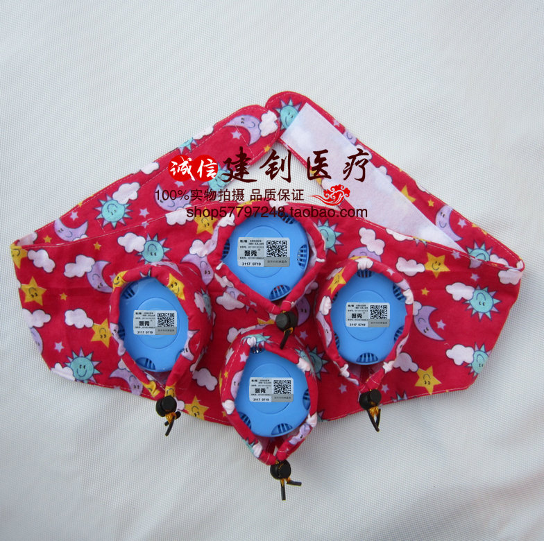 包邮腹部四联纯棉布套不锈钢随身灸 四连艾灸盒艾条段艾柱温灸器