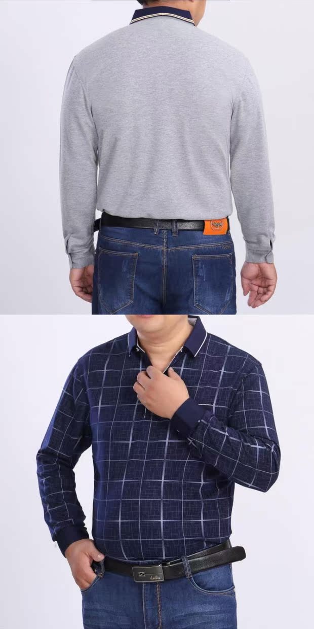 Áo thun nam tay dài cho nam trung niên áo thun nam form rộng