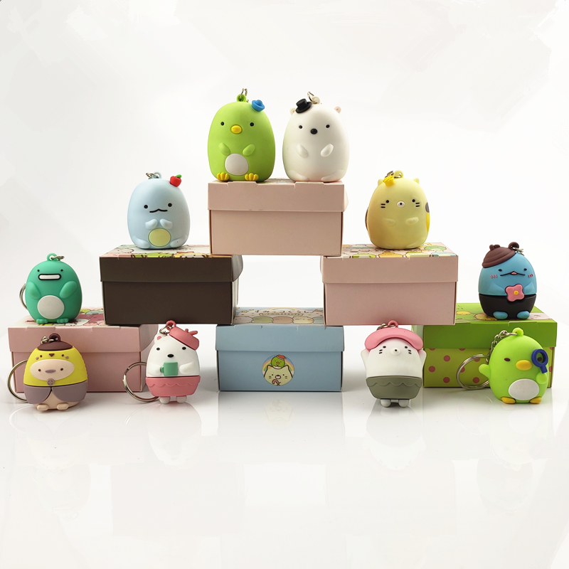 Corner corner creature doll cute pendant Cartoon cute corner buddy dough keychain charm