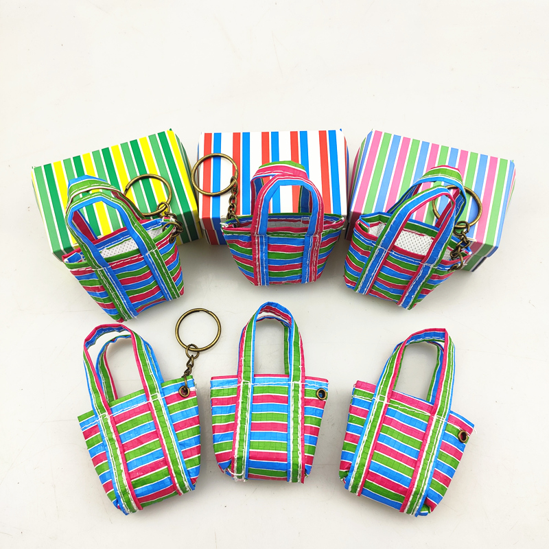 BB called Mama's buying dish bag keychain retro - knit bag keybuck - button cake basket creative decoration