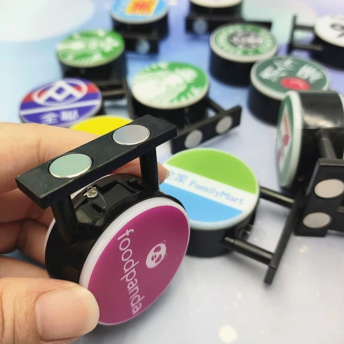 Круглый электрический магнит на холодильник, электронный легкий светильник, магнитный круглосуточный магазин