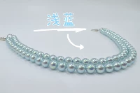 Жемчужное ожерелье 𫔀 кулон голубой