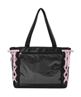 Wego Ribbon Pain черно-розовый плед S