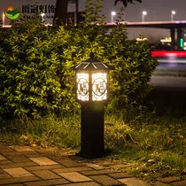 Solar lawn Light Square Lawn Light European Retro Garden Garden light Outdoor Waterproof Landscape light Park light