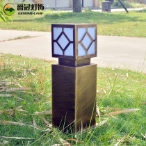 Jueguan square lawn light Garden outdoor super bright waterproof Villa garden lawn light Stainless steel lawn light European style