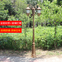 Chinese outdoor garden lamp Rural household community Garden landscape lamp Electric aluminum villa outdoor lawn lamp