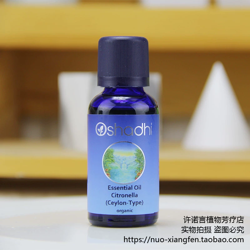 Promise Yan Đức O JI Ceylon Lemongrass Essential Oil 30ml Oshadhi # 1266 Xua đuổi muỗi - Tinh dầu điều trị