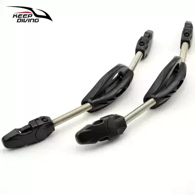 Multi-color open heel fin steel belt stainless steel spring diving frog shoe accessories with elastic belt adjustable buckle four-wire