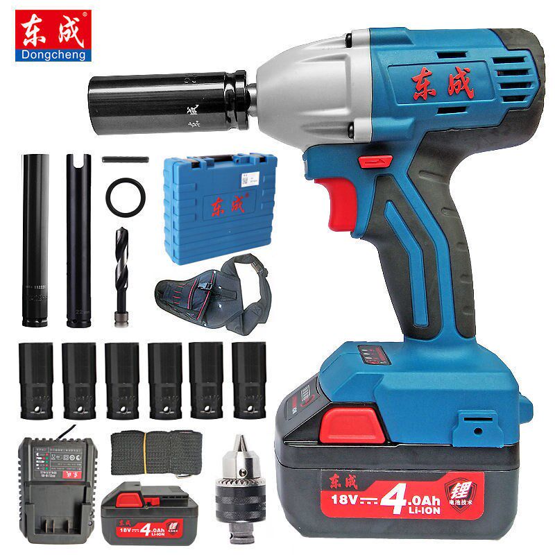 East Chengdu Electric screwdriver brushless DCPB0218E type lithium electric shock wrench holder Dongcheng charging mobile phone battery hand