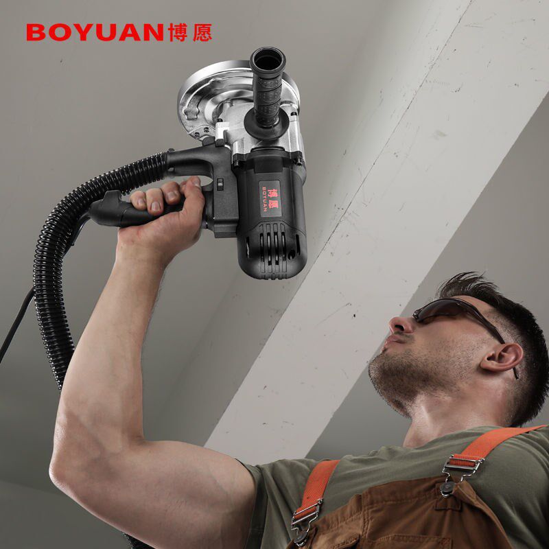 Boarder wall machine electric shovel wall machine dust-free no dead angle coarse planing machine shovel wall peeling machine concrete shovel batch earth deity