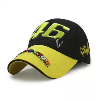 No. 46 ROSSI F1 racing hat embroidery signature men and women baseball hat racing hat locomotive hat