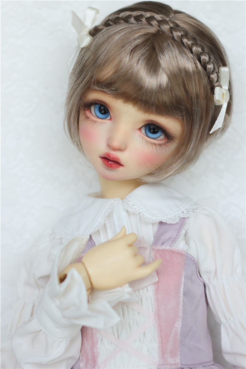 Sweet wine B J D - (click-click planet) BJD wig braid mushrooms head 6 points 4 minutes Big baby 3 Milk Silk