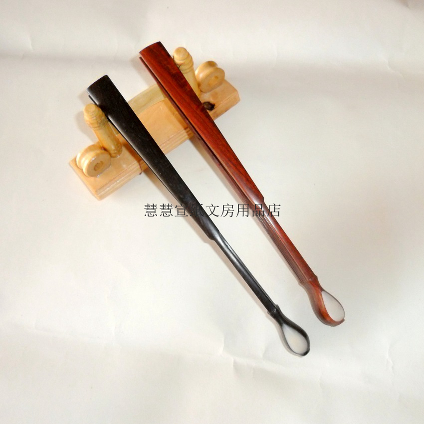 Anhui Xuan paper folding fan old mahogany Ebony full core boutiques inlaid fan wenplay folding fan