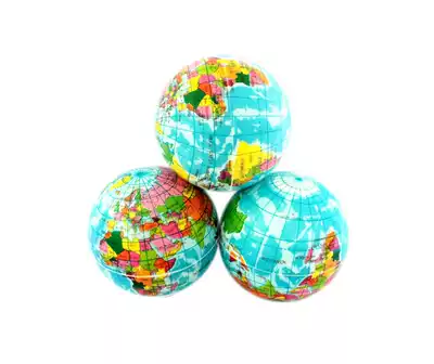 PU sponge earth jumping racket shooting ball Children's picture recognition toy Photography props Teaching aids Children's toys