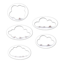 Cloud plastic cutting mold white cloud turning sugar biscuits chocolate mold printing mold cake diy decoration baking mold
